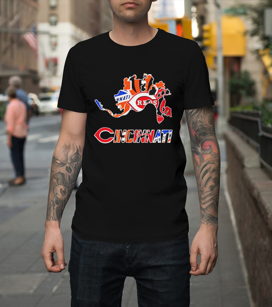 Cincinnati Reds Bengals Bearcats Cyclones Sports Teams T-Shirt