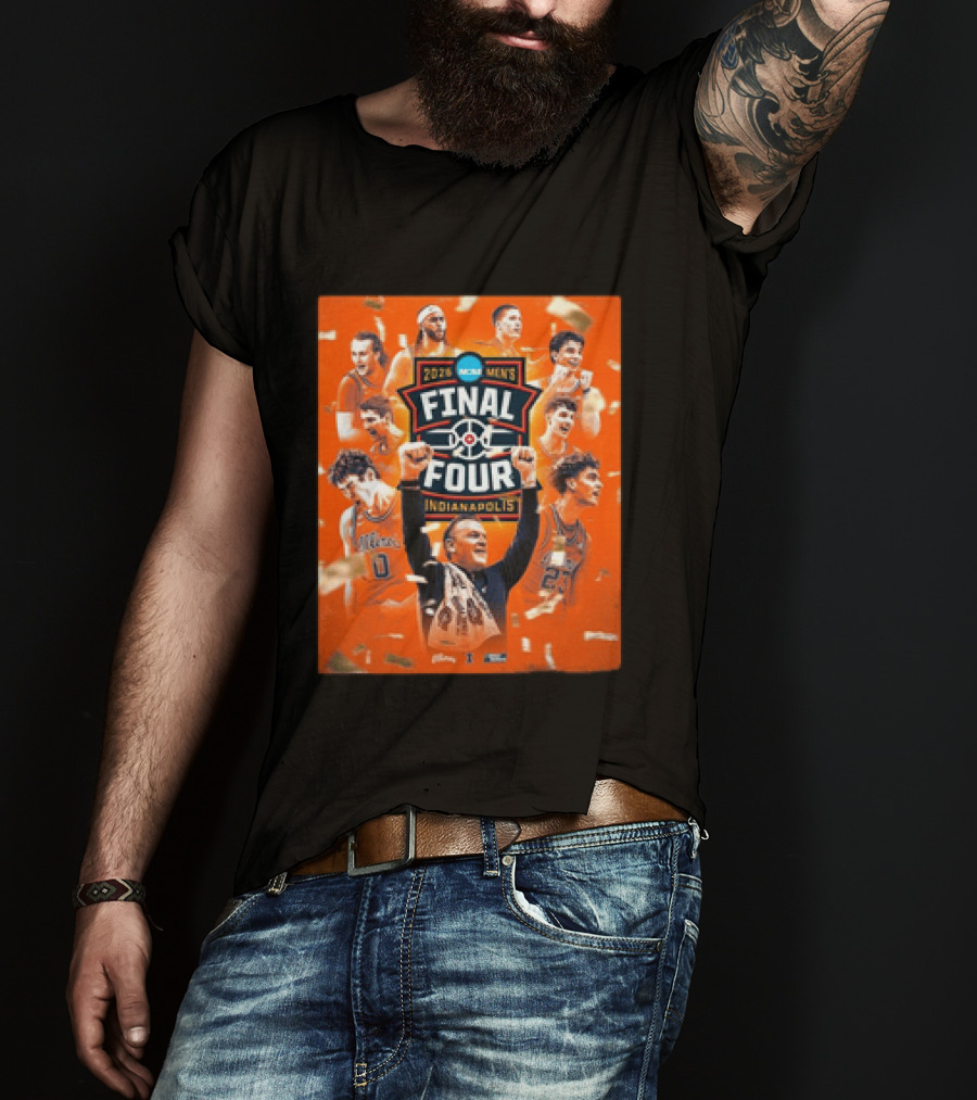Illinois Fighting Illini 2026 Final Four Indianapolis Celebration T-Shirt
