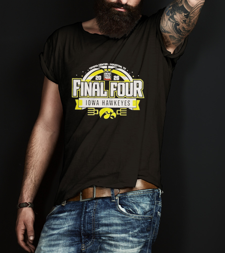 Iowa Hawkeyes NCAA Basketball Final Four 2026 March Madness Arch Madness T-Shirt