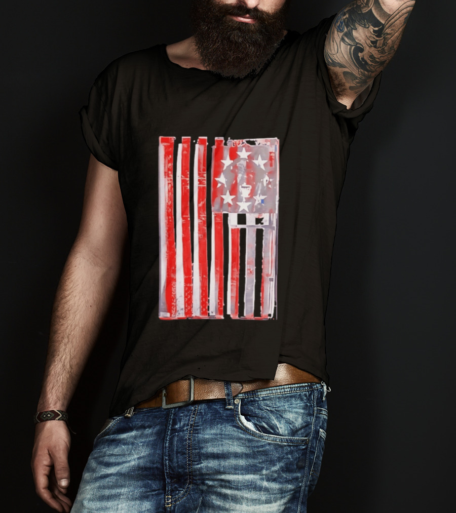 Rottweiler American Flag Independence Dog Lovers Patriotic USA T-Shirt