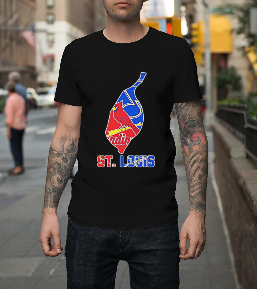 St. Louis Cardinals and Blues Team Spirit T-Shirt
