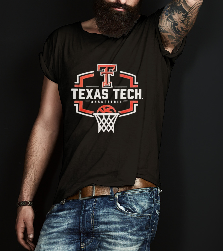 Texas Tech Red Raiders Basketball Hoop Buzzer Beater T-Shirt
