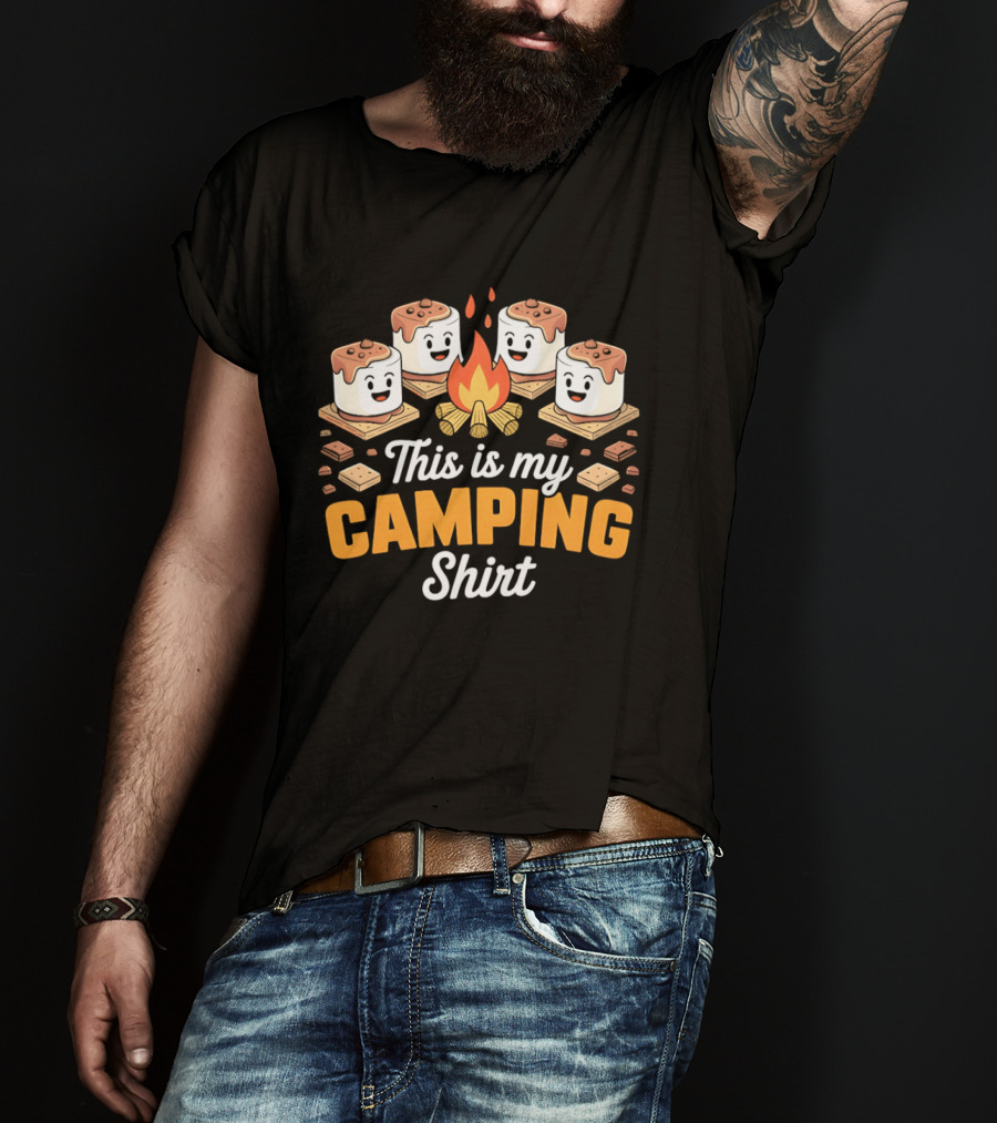 This Is My Camping Campfire Marshmallows T-Shirt