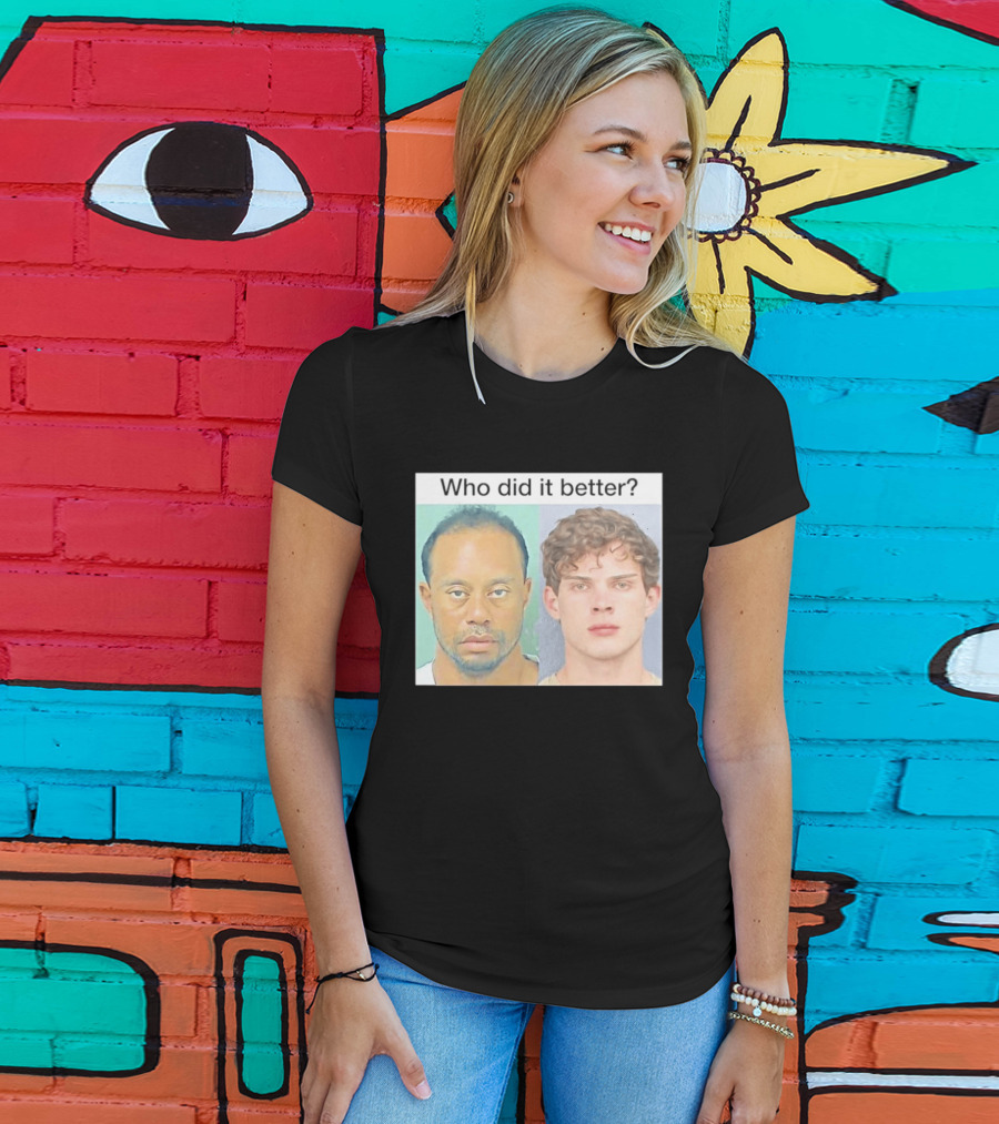 Who Did It Better Tiger Woods Shot Comparison T-Shirt