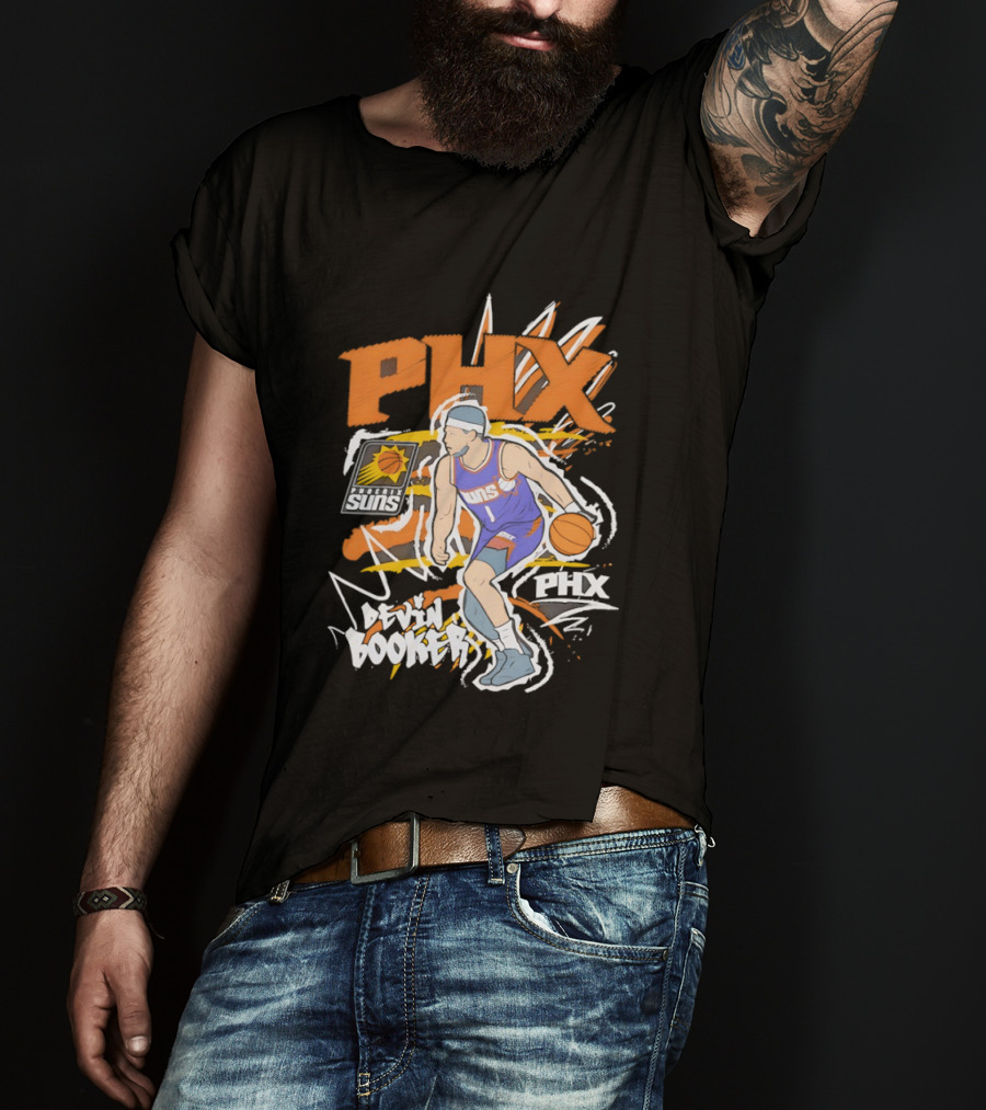 Phoenix Suns Devin Booker PHX Basketball Player T-Shirt