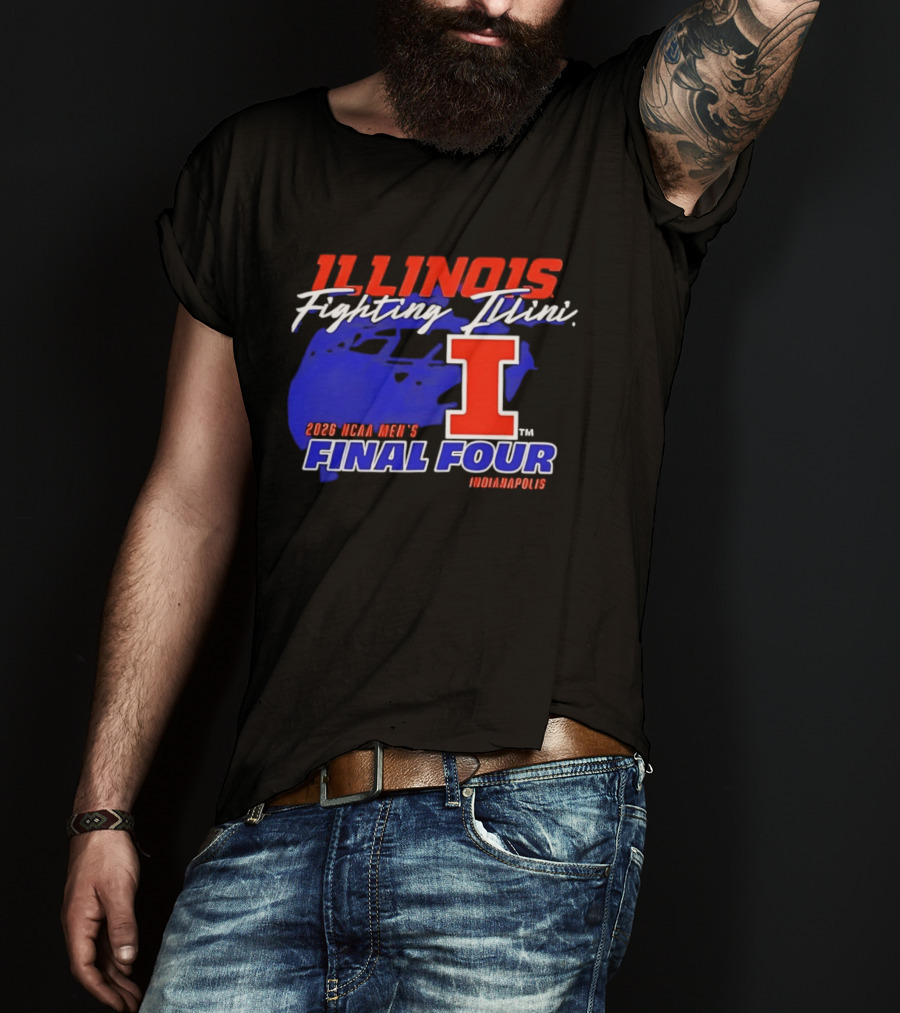 Illinois Fighting Illini 2026 NCAA Men's Final Four Indianapolis T-Shirt