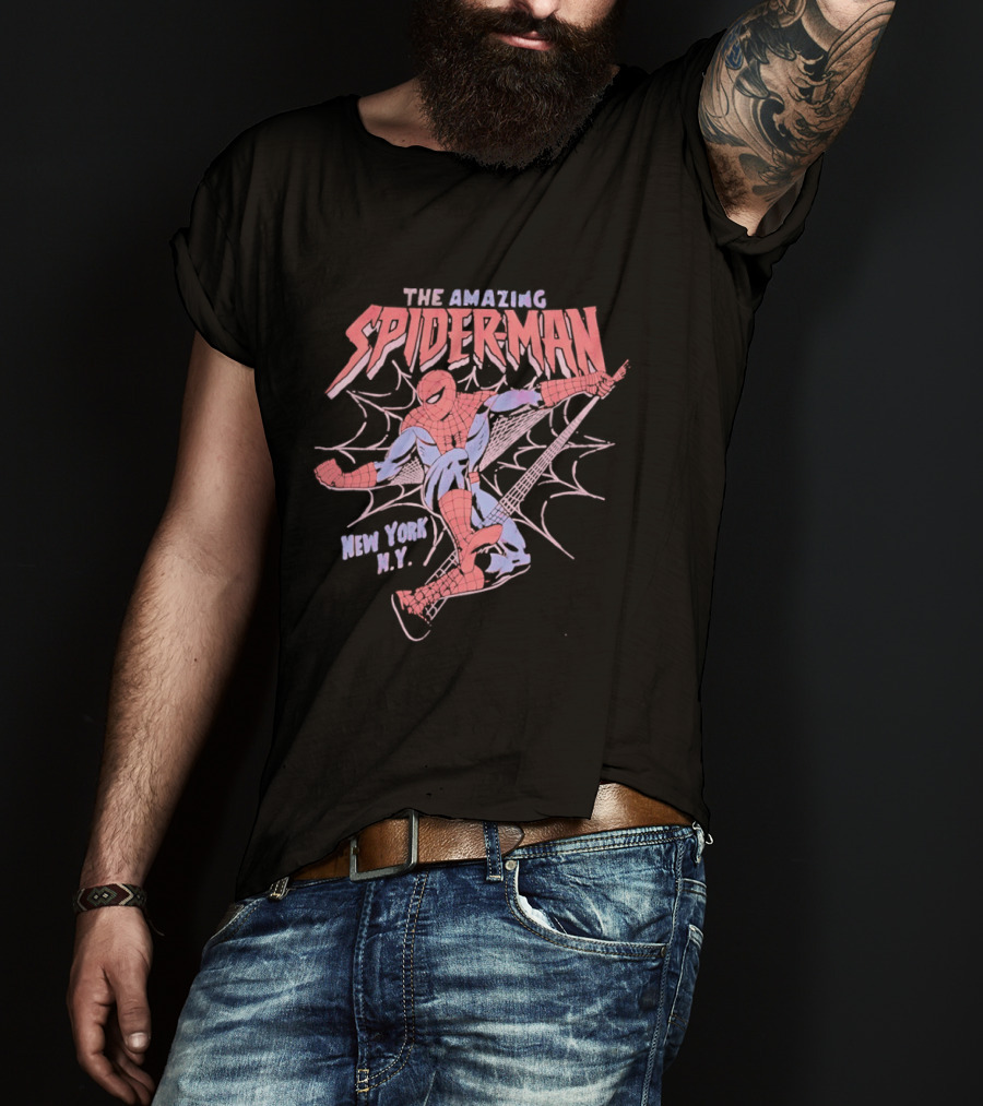 The Amazing Spider Man Classic New York City Marvel Comics Hero T-Shirt