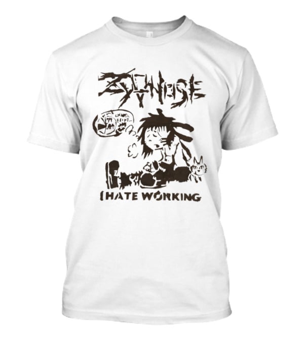 Zekanysee Cat I Hate Working T-Shirt