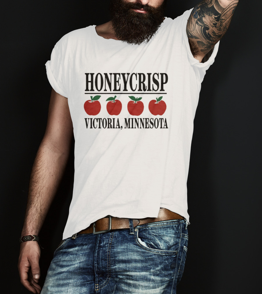 Honeycrisp Apple Four Red Icons Victoria Minnesota T-Shirt