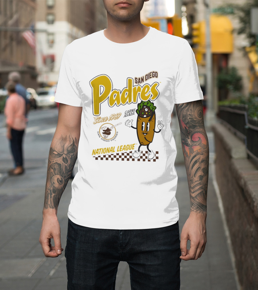 San Diego Padres Carne Asada National League Since 1969 Retro Baseball T-Shirt
