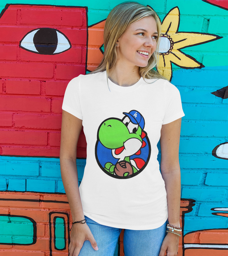 Super Mario Yoshi Los Angeles Dodgers Baseball MLB 2026 T-Shirt