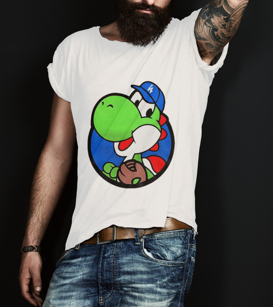 Super Mario Yoshi Los Angeles Dodgers Baseball MLB 2026 T-Shirt