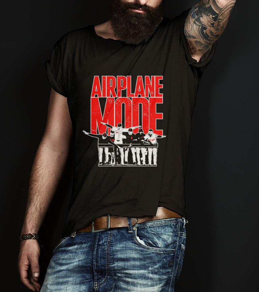 Boston Red Sox Airplane Mode Celebration T-Shirt