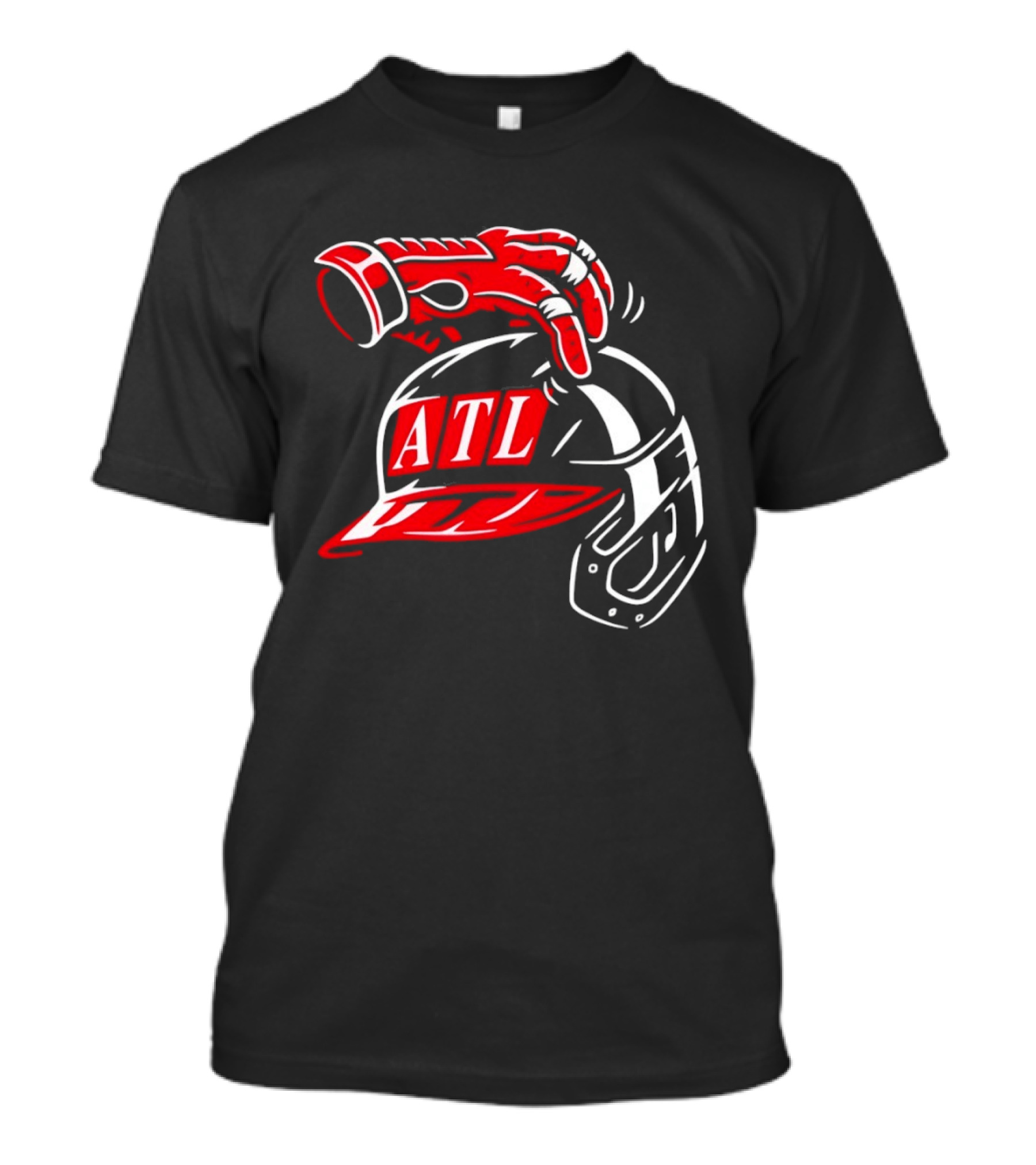 ATL Head Scratch Red Sox Baseball Helmet T-Shirt