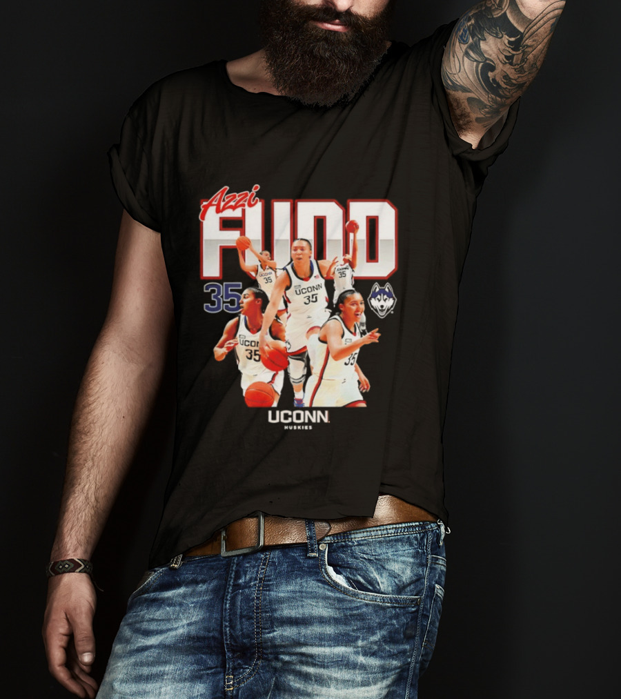 Azzi Fudd UConn Number 35 Huskies Basketball UConn Huskies T-Shirt