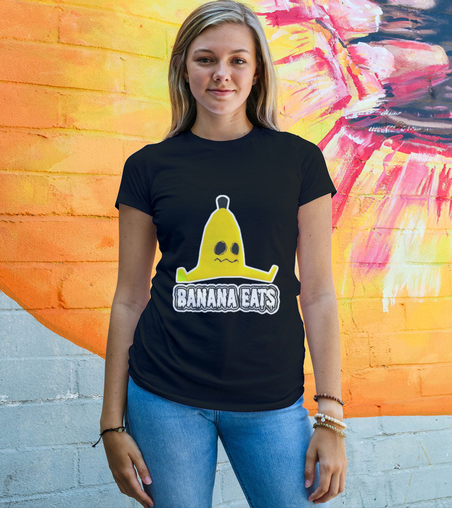 Banana Eats Game Inspired Funny Yellow T-Shirt