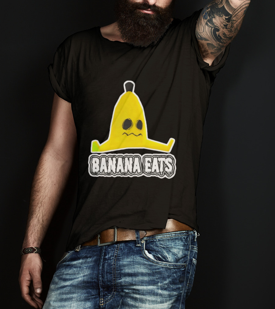 Banana Eats Game Inspired Funny Yellow T-Shirt