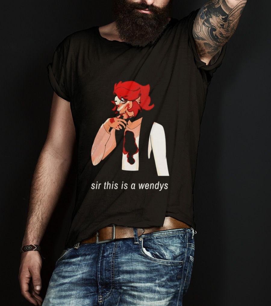 Sir This Is A Wendys Red Haired Character With White T-Shirt