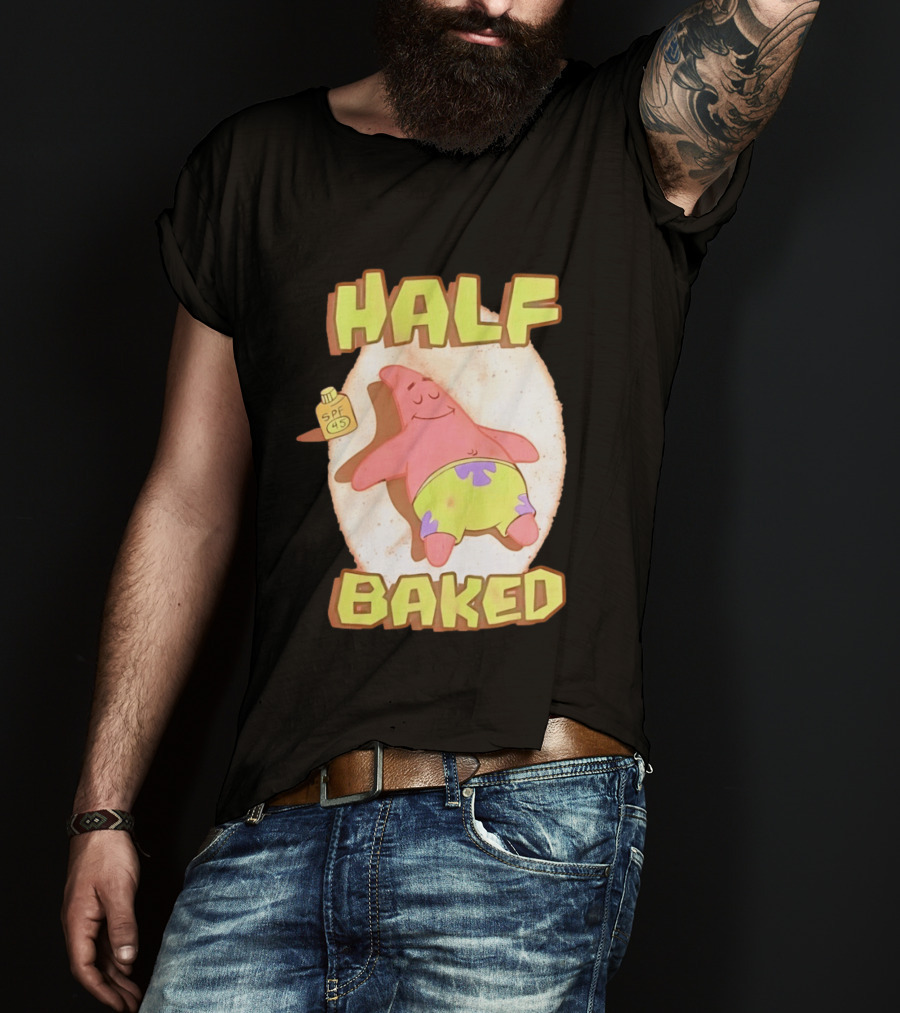 Patrick Star Half Baked SPF 45 Sunscreen Relaxation T-Shirt