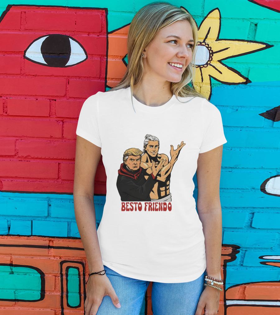 Besto Friendo Trump Anime Crossover Meme T-Shirt