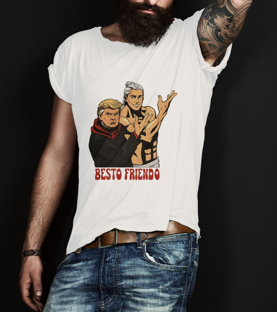 Besto Friendo Trump Anime Crossover Meme T-Shirt