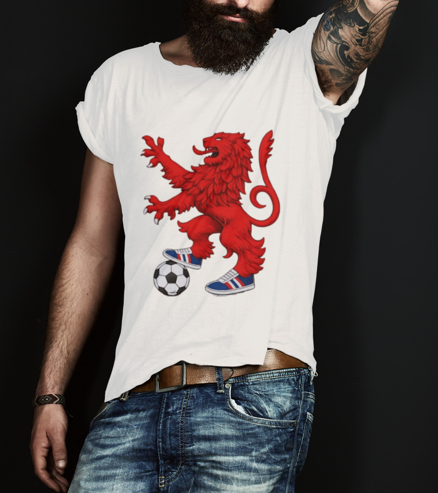 Every Other Saturday Rangers FC Red Lion Mascot Soccer Shoes T-Shirt