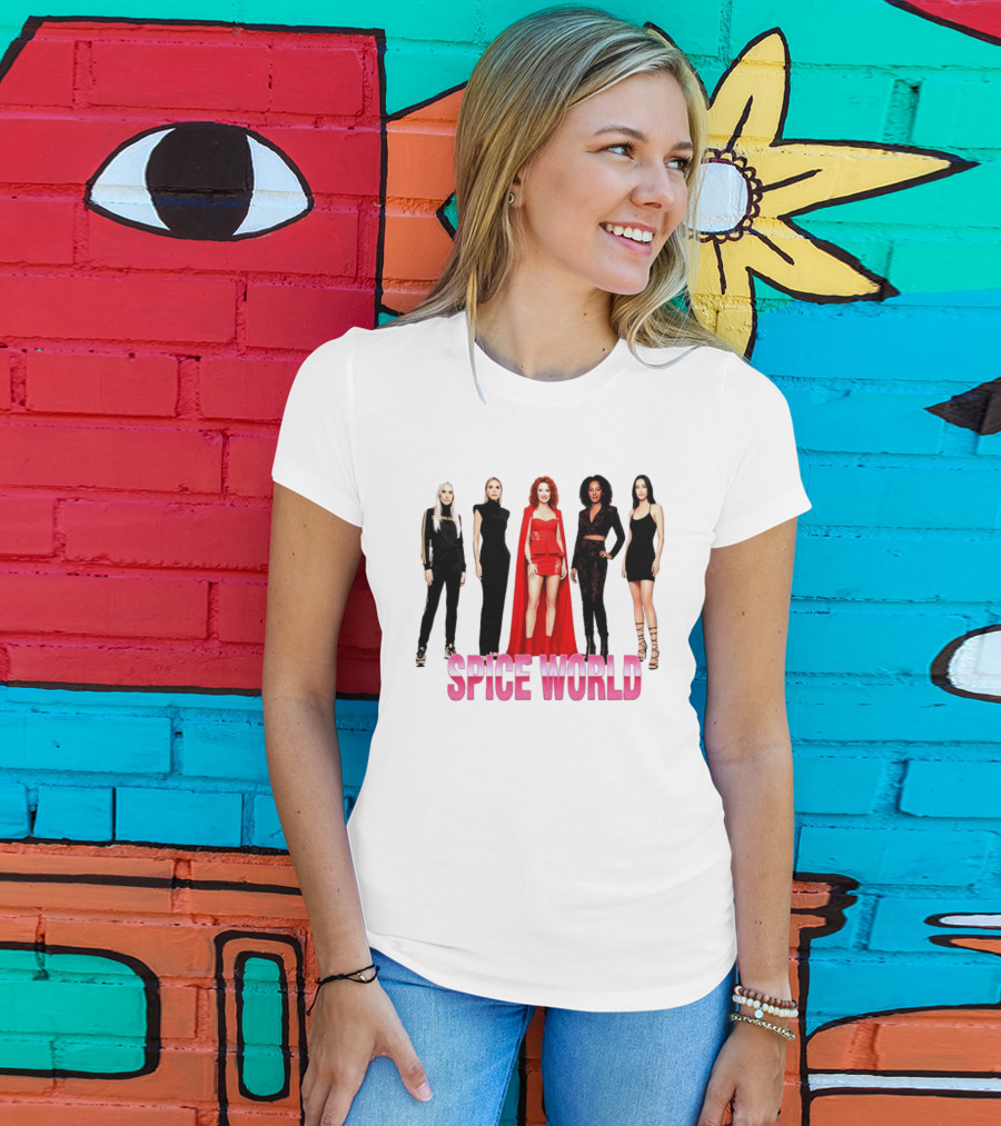 Spice World 90s Girls Music Fashion T-Shirt