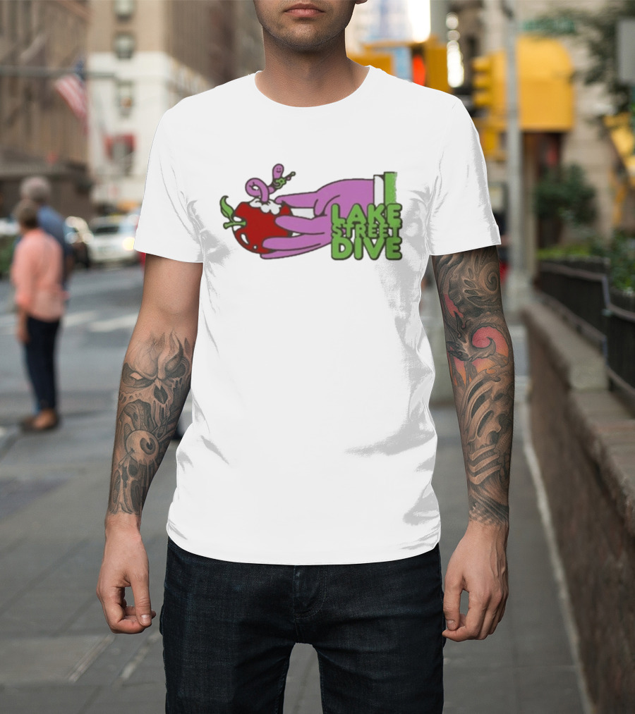 Lake Street Dive Worm In Apple Hand Art Spring 2026 Tour T-Shirt