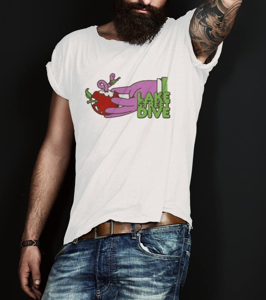 Lake Street Dive Worm In Apple Hand Art Spring 2026 Tour T-Shirt