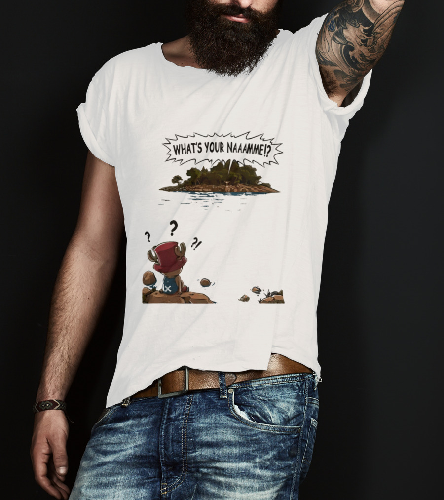 Tony Tony Chopper What's Your Name Island Question Marks T-Shirt
