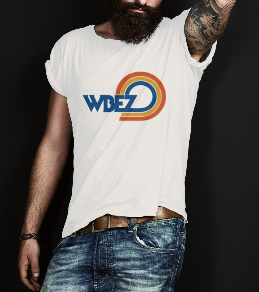 WBEZ Retro Bold Multicolor Circular T-Shirt