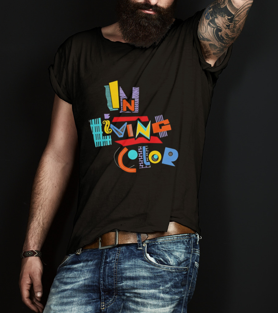 In Living Color 90s Retro Style Vivid T-Shirt
