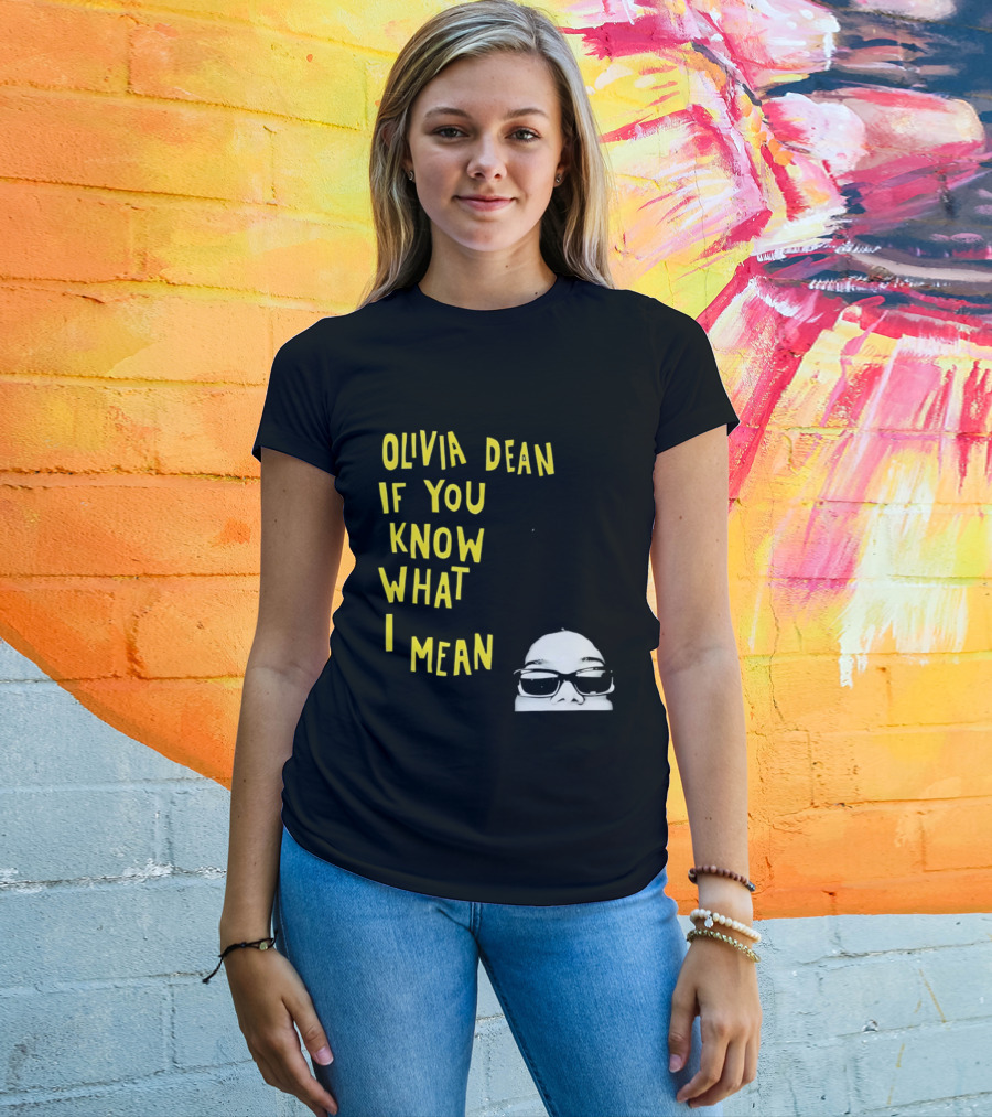 Olivia Dean If You Know What I Mean Glasses Sketch T-Shirt