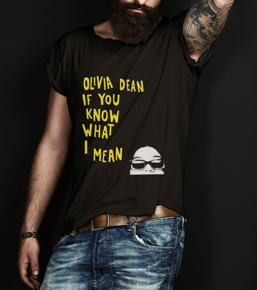 Olivia Dean If You Know What I Mean Glasses Sketch T-Shirt