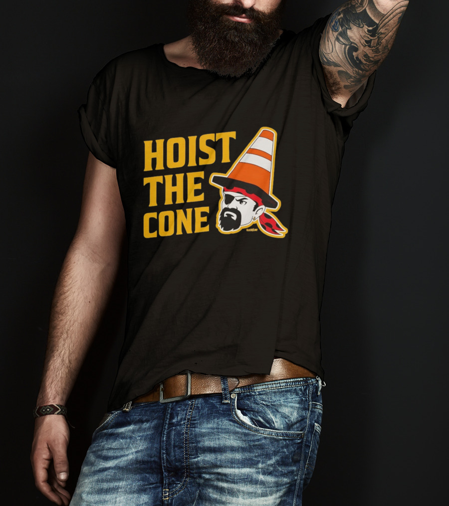 Pittsburgh Pirates Hoist The Cone Traffic Cone Hat Pirate T-Shirt