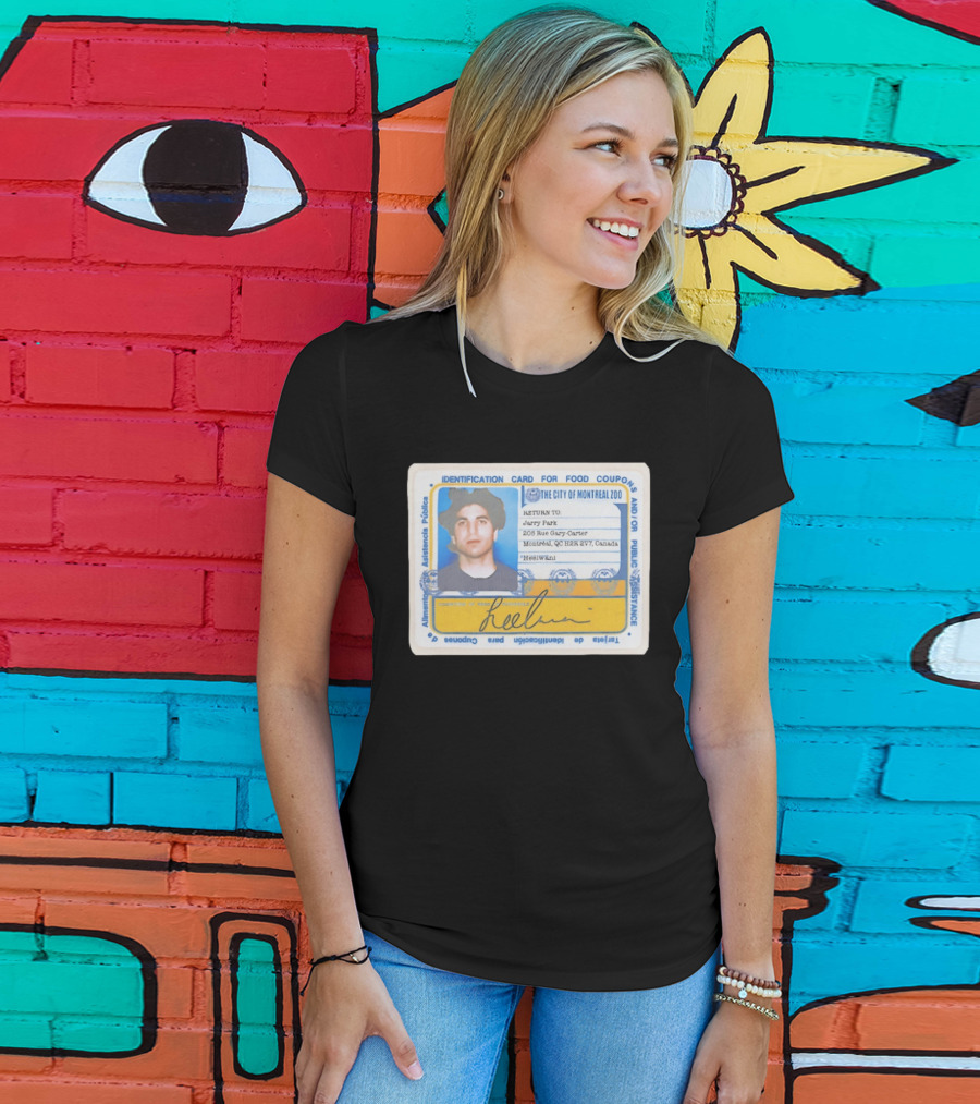 Jarry Park Identification Card The City Of Montreal Zoo Gary Carter Address T-Shirt