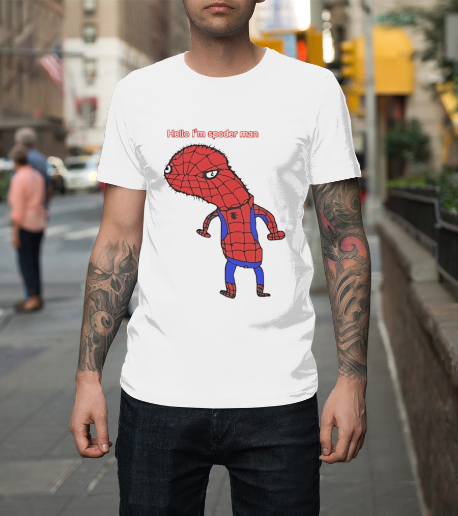 Hello I'm Spoderman Spiderman T-Shirt