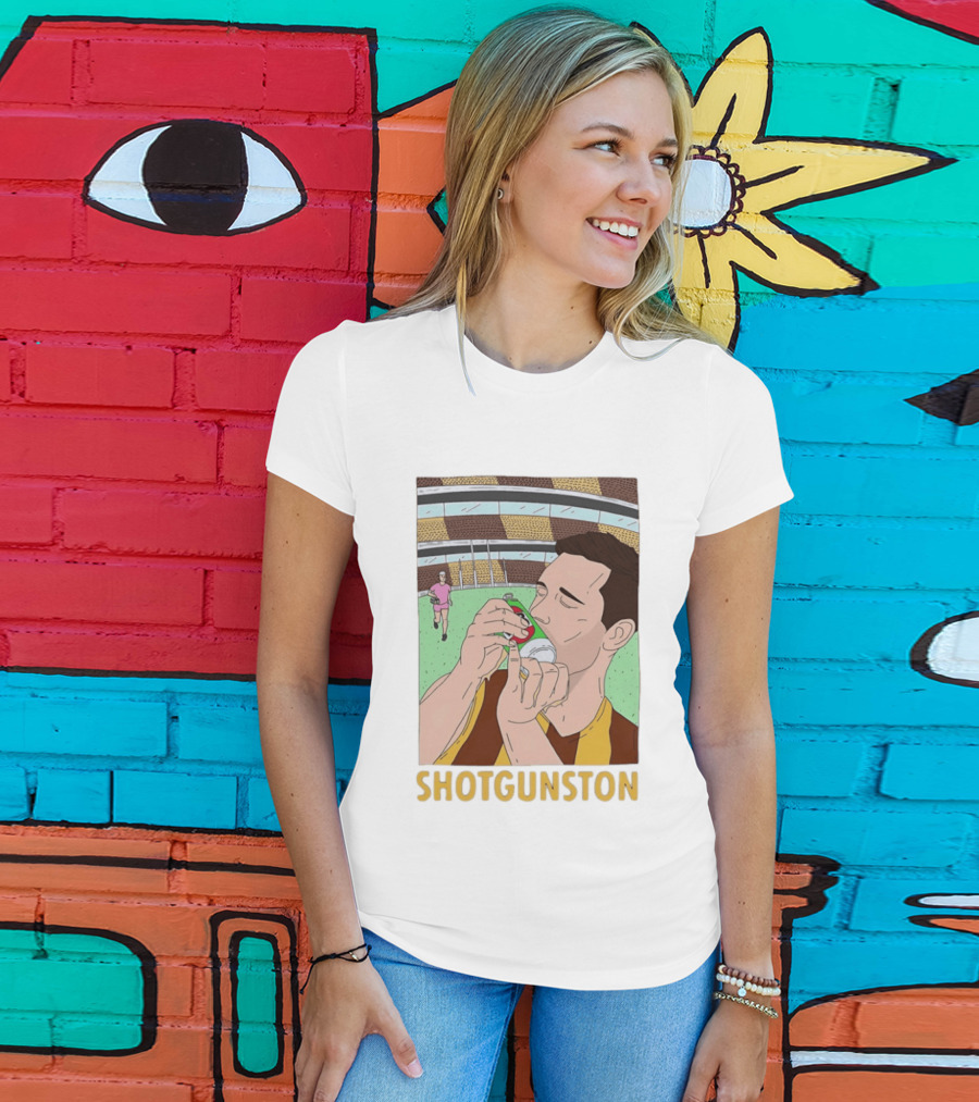 Jack Gunston Shotgunston Hawthorn Football Club Official Merchandise T-Shirt