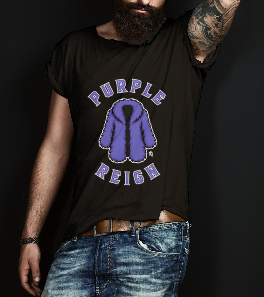 Purple Reign Colorado Rockies Fur Coat T-Shirt
