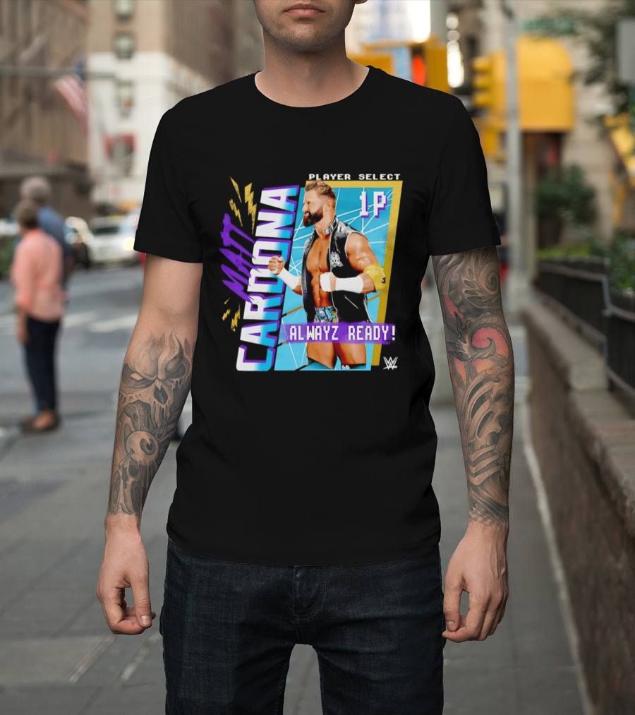 Matt Cardona Player Select 1P Alwayz Ready WWE T-Shirt
