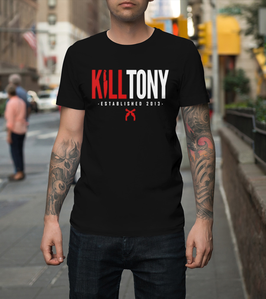 Kill Tony Established 2013 Knife Microphone T-Shirt
