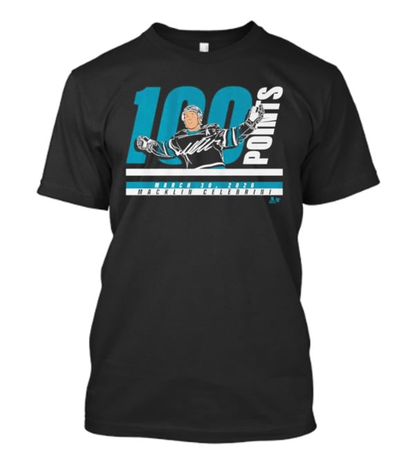 Macklin Celebrini 100 Points March 30 2026 T-Shirt