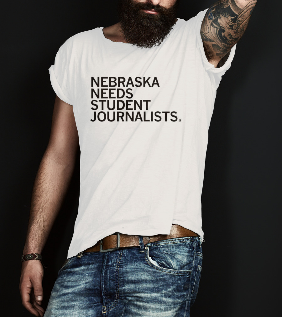 Nebraska Needs Student Journalists Grey T-Shirt