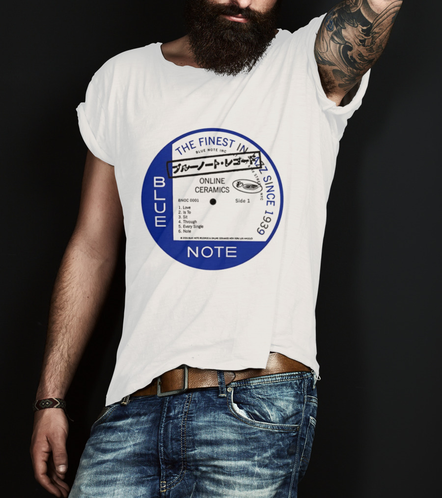 Online Ceramics Blue Note Jazz Collection 1939 Vintage Record T-Shirt