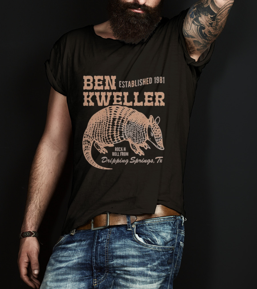 Ben Kweller Established 1981 Rock And Roll From Dripping Springs TX Armadillo 2026 T-Shirt