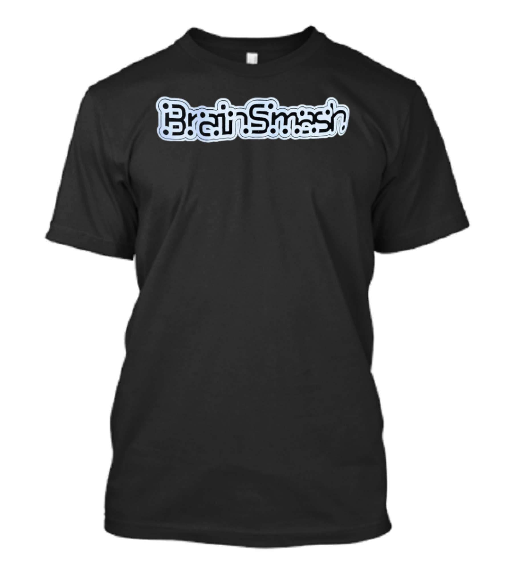Brain Smash Text With Circuit Inspired Dots And Lines T-Shirt