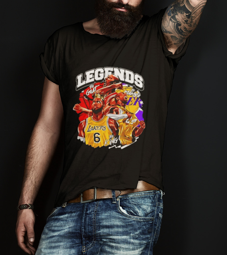 Legends The Goat Mamba King Lakers 24 6 T-Shirt