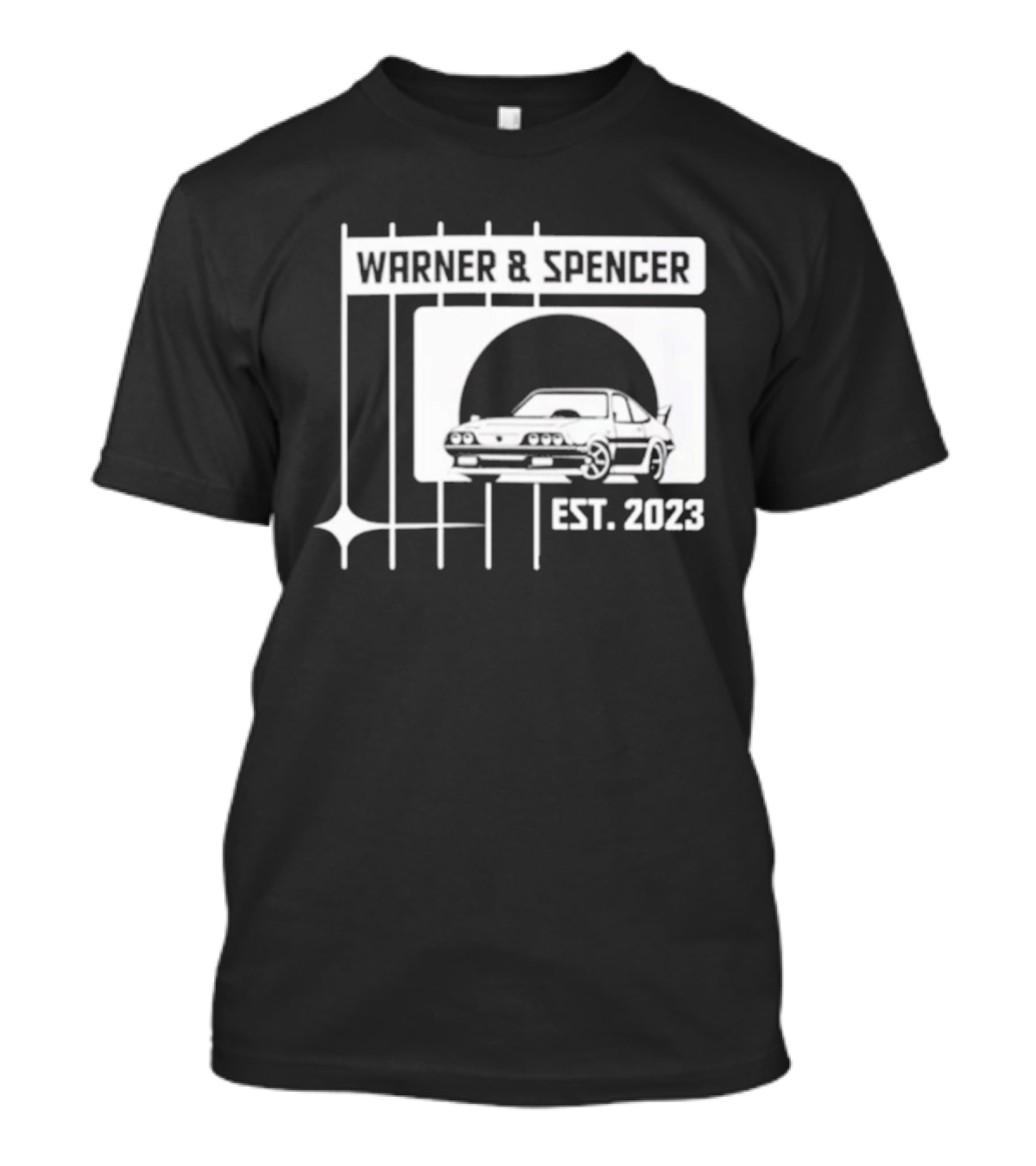 Warner And Spencer Est 2023 Classic Car T-Shirt