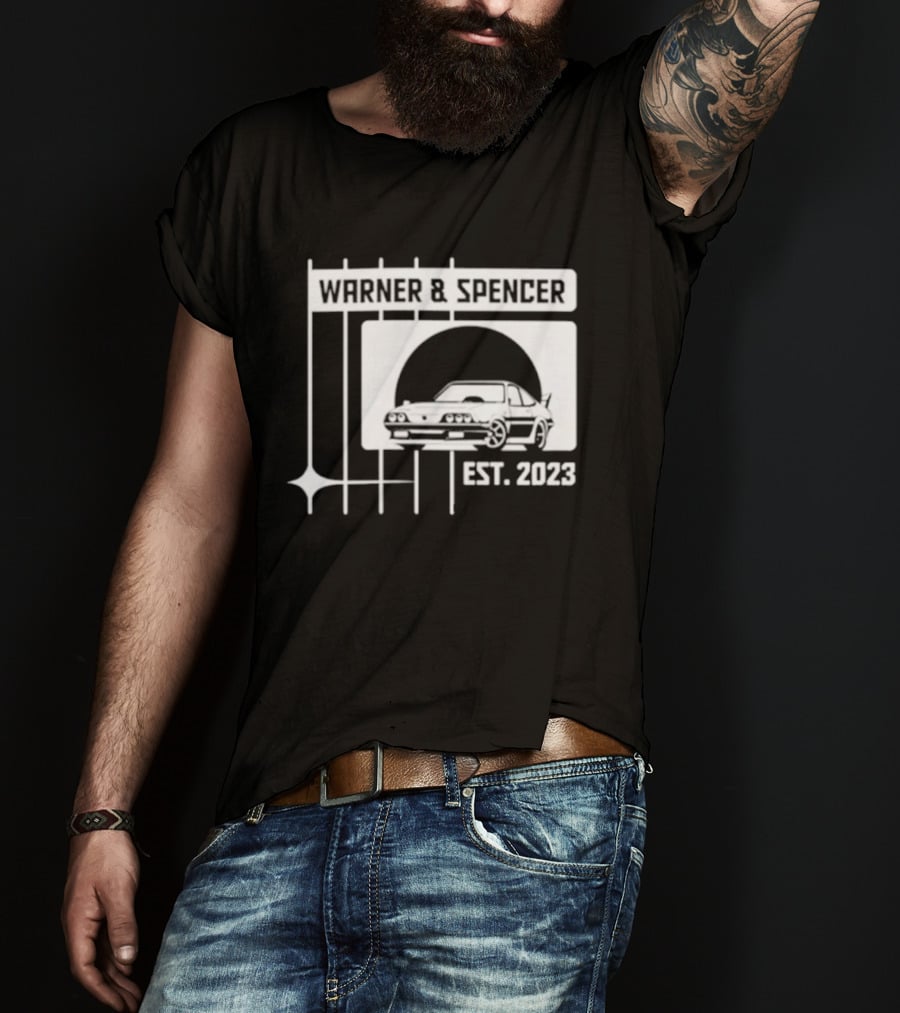 Warner And Spencer Est 2023 Classic Car T-Shirt