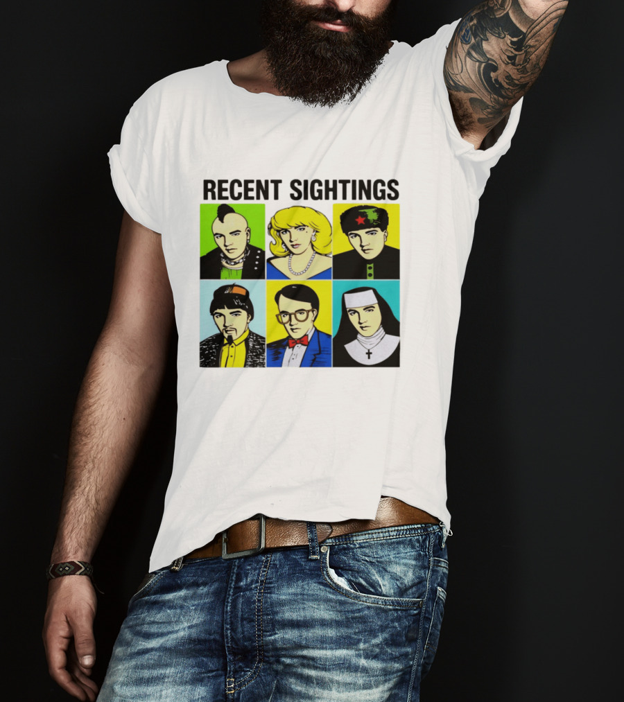 Recent Sightings Pop Art Icon Portraits T-Shirt